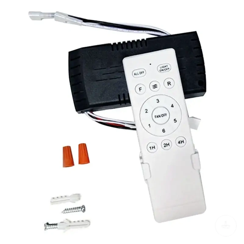 Kit de remplacement universel avec télécommande pour lumières de ventilateur de plafond DC avec minuterie six vitesses