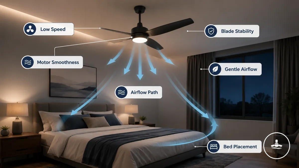 Flux air silencieux sommeil nuit