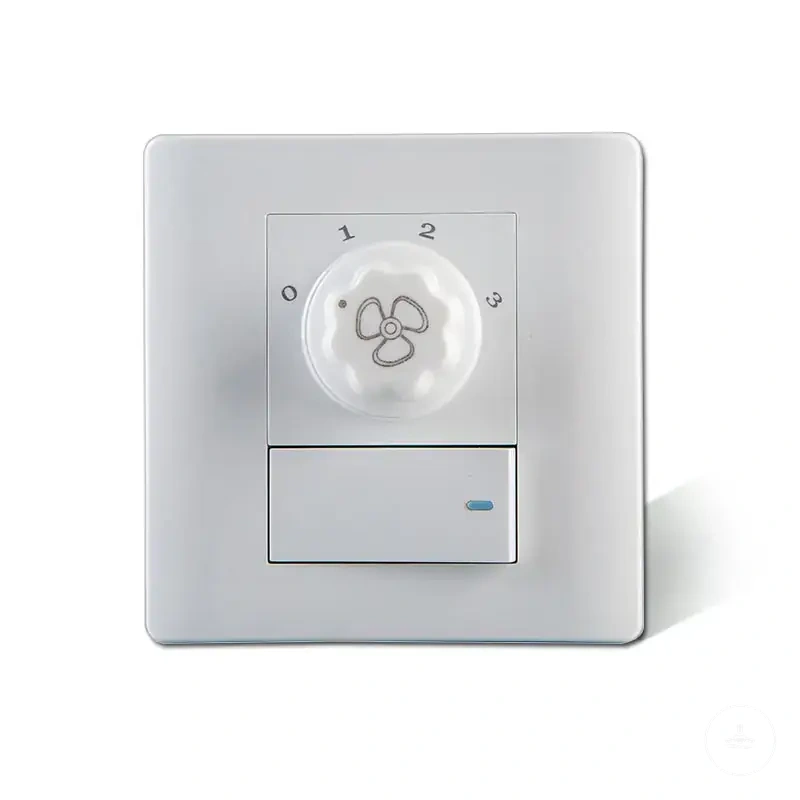 Painel de parede inteligente para controle de velocidade e luz de ventilador de teto
